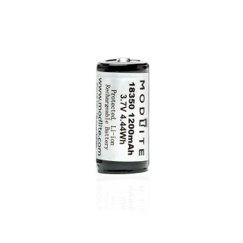 Modlite 18350 1200mAh Protected Button Top (2 Pack)