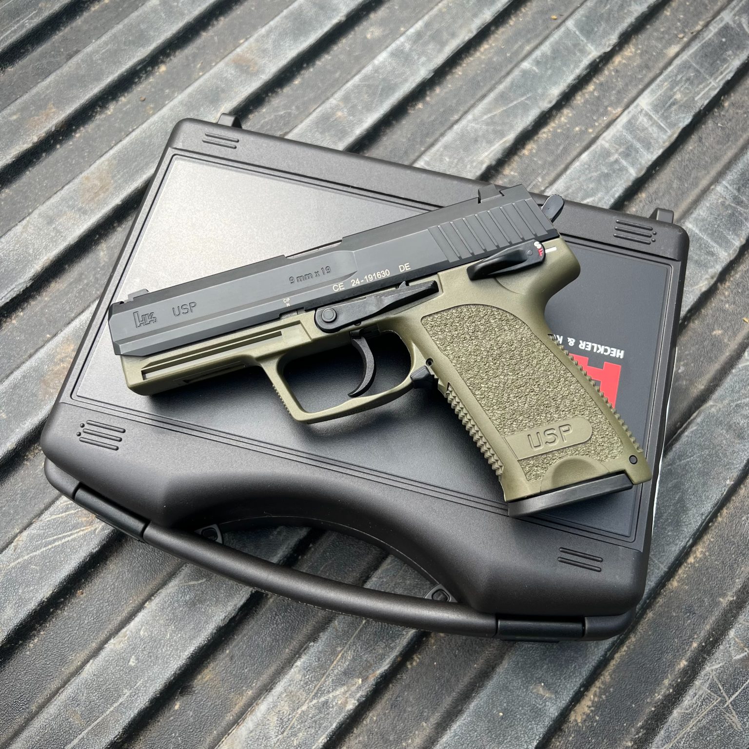Heckler & Koch HK USP 9 V1 - OD Green Frame, Limited Run 1 of 250 ...