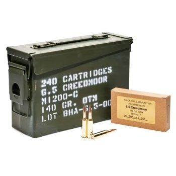 Black Hills Ammunition 6.5mm Creedmoor NATO 140 Grain Hollow Point - Can of 240