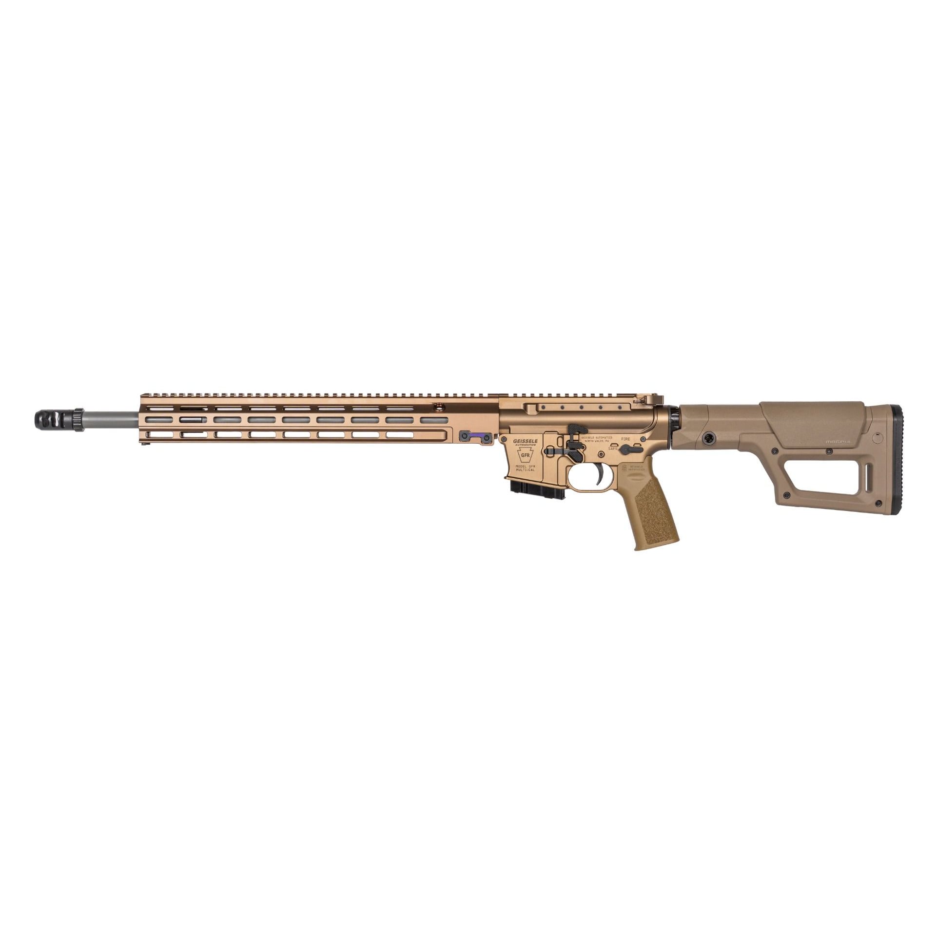 Geissele Automatics GFR Mod 1 Ambidextrous Stratomatch Rifle, 20" 6mm ARC, Desert Dirt Color - Image 2