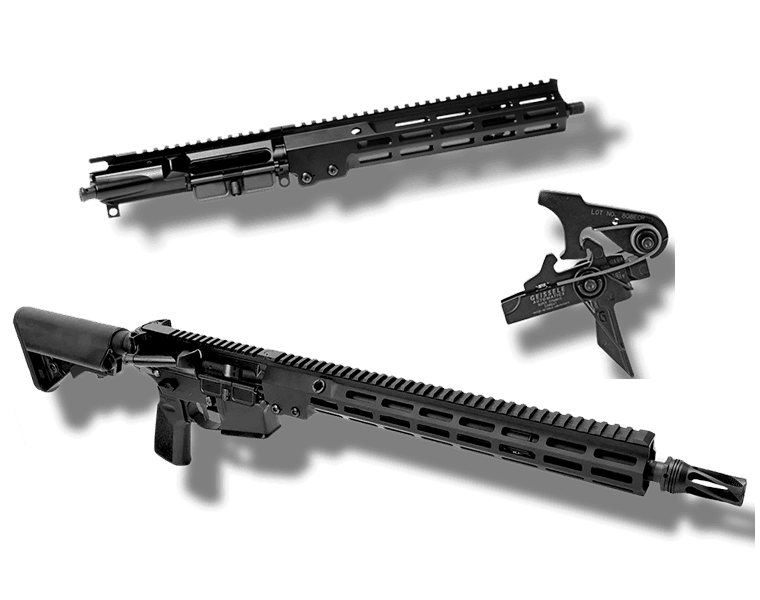 Geissele upper receiver, trigger, and rifle