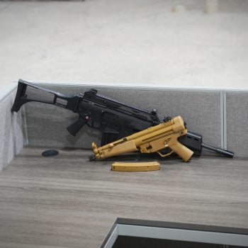 Heckler & Koch SP5 8.9" 9mm Pistol, RAL8000 & G36 .22 Rifle Bundle