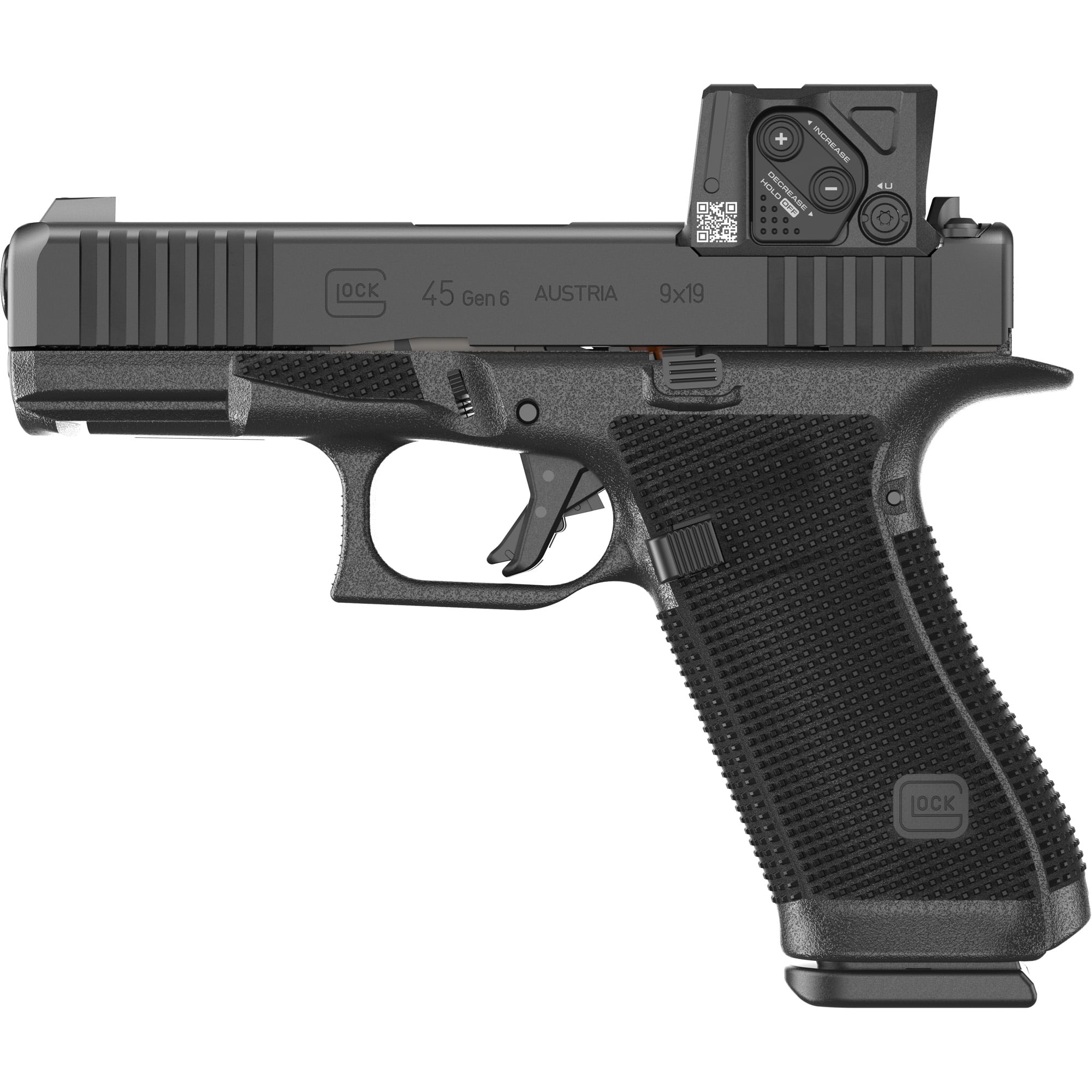 Glock 45 Gen6 4.02" 17-Round 9mm Pistol w/ Aimpoint COA Red Dot Sight