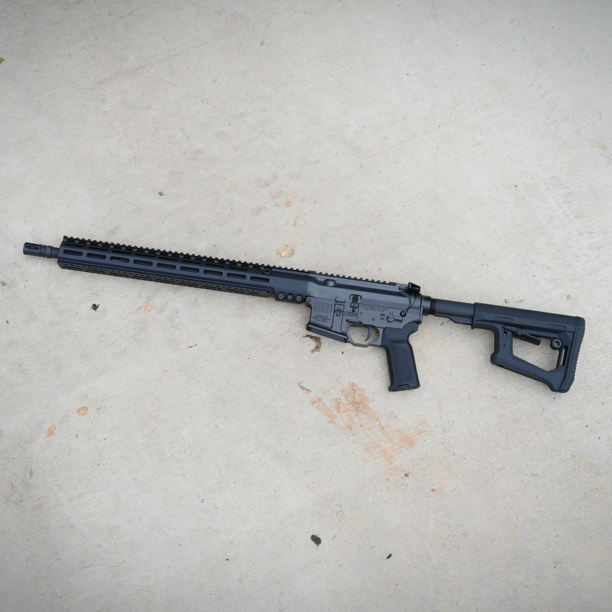 Sons of Liberty Gun Works LRF Broadsword 18" .223 Wylde SPR ARCA Rifle, Gray - Image 2