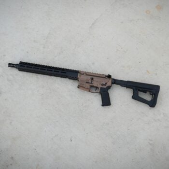 Sons of Liberty Gun Works LRF Broadsword 14.5" Pinned .223 Wylde SPR ARCA Rifle, FDE
