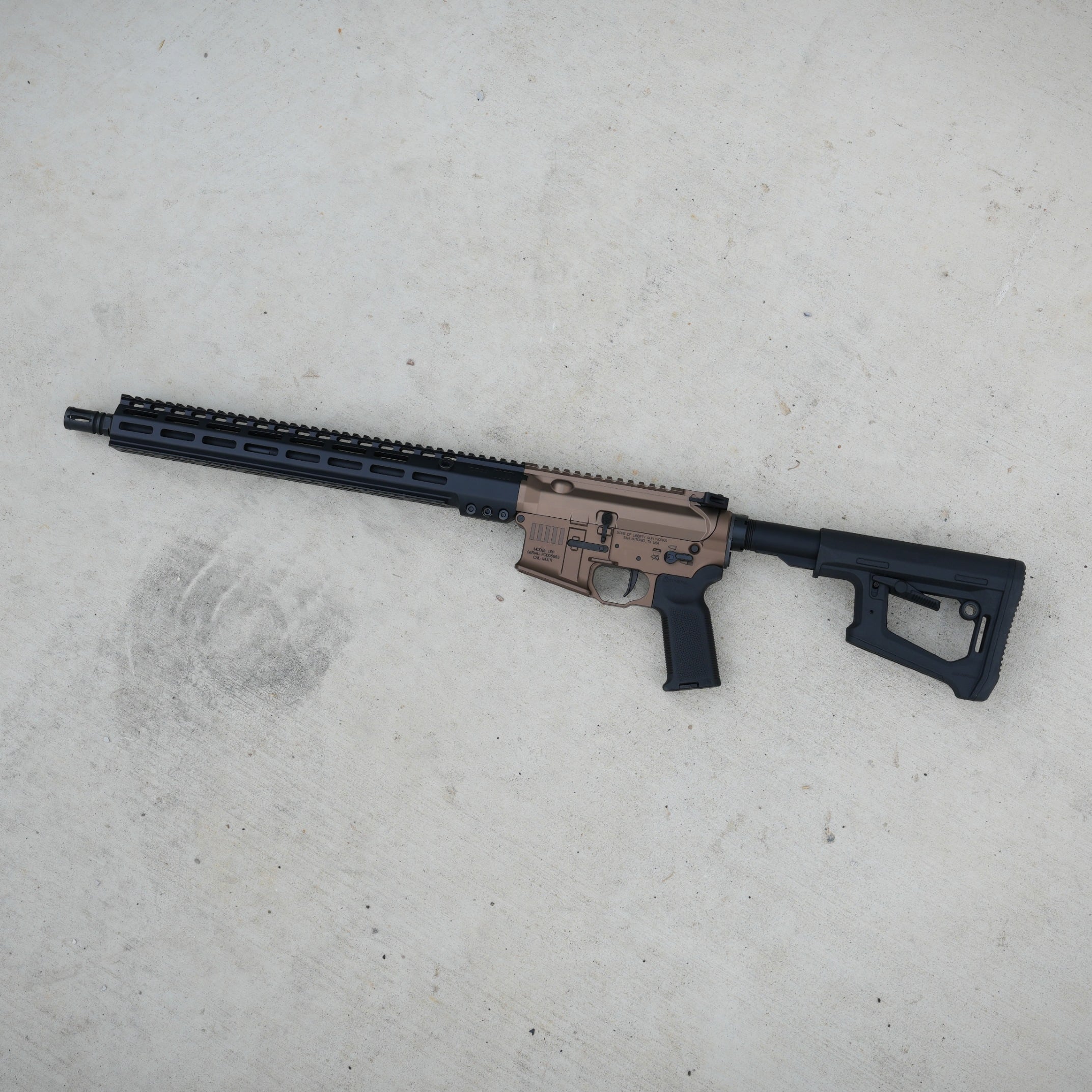 Sons of Liberty Gun Works LRF Broadsword 16" .223 Wylde SPR ARCA Rifle, FDE