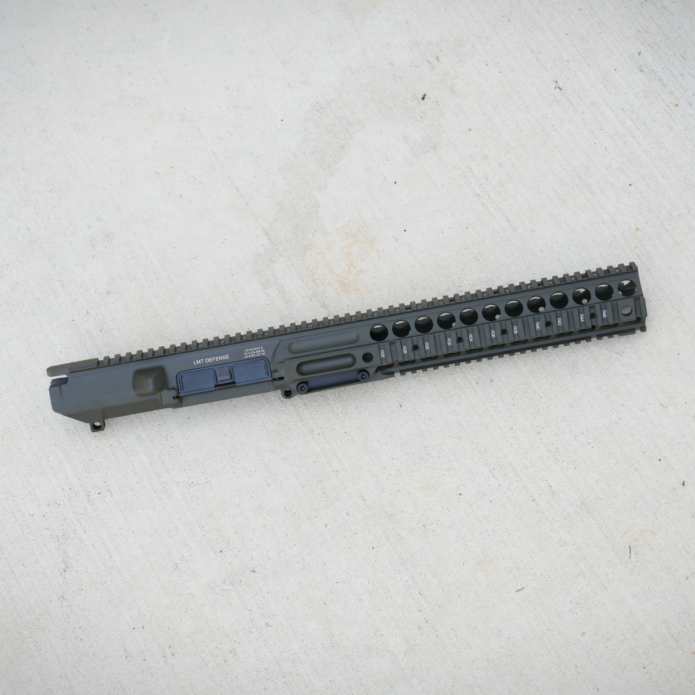 LMT MWS MRP-H Quad Rail 12.75" Upper Receiver Chassis, OD Green Cerakote