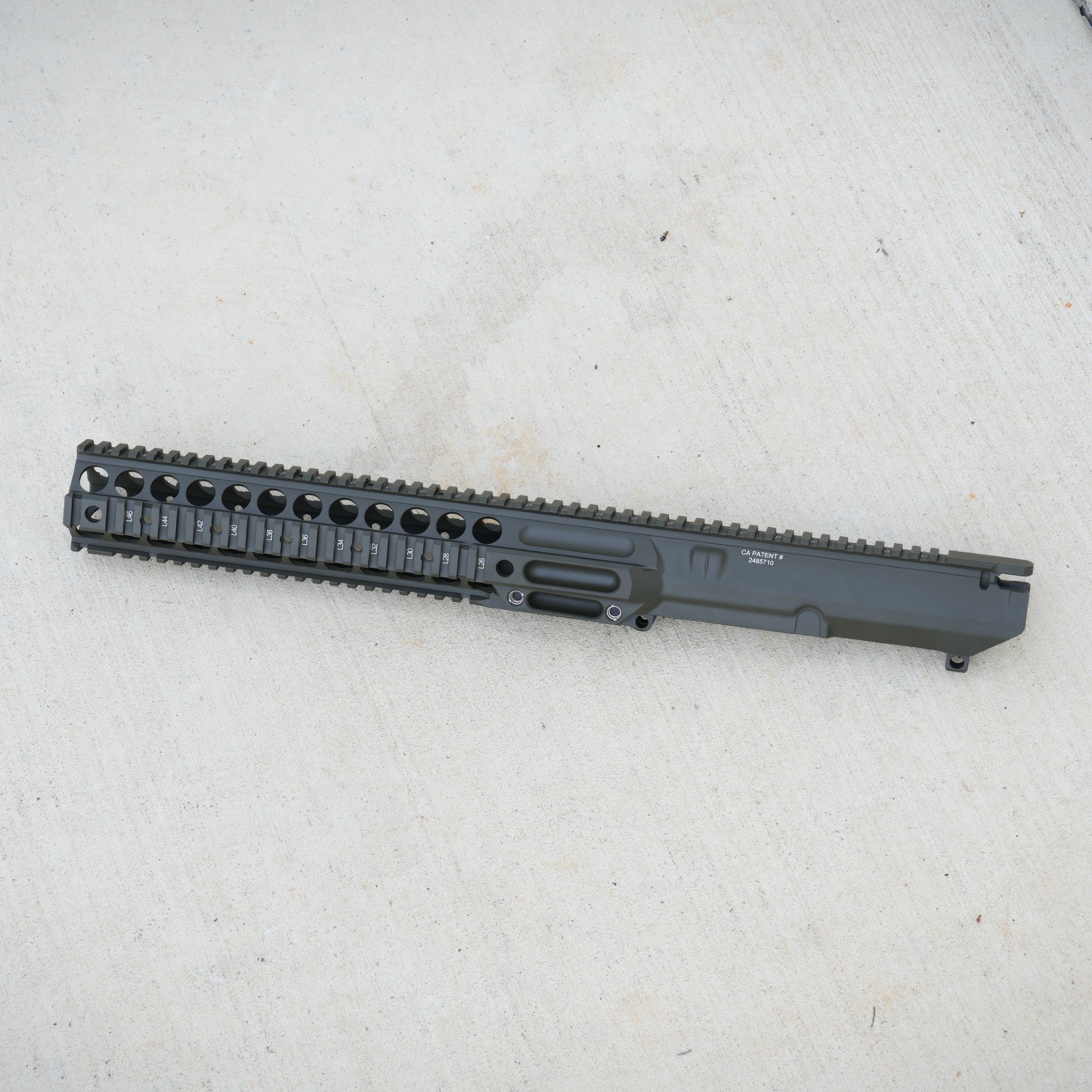 LMT MWS MRP-H Quad Rail 12.75" Upper Receiver Chassis, OD Green Cerakote - Image 2