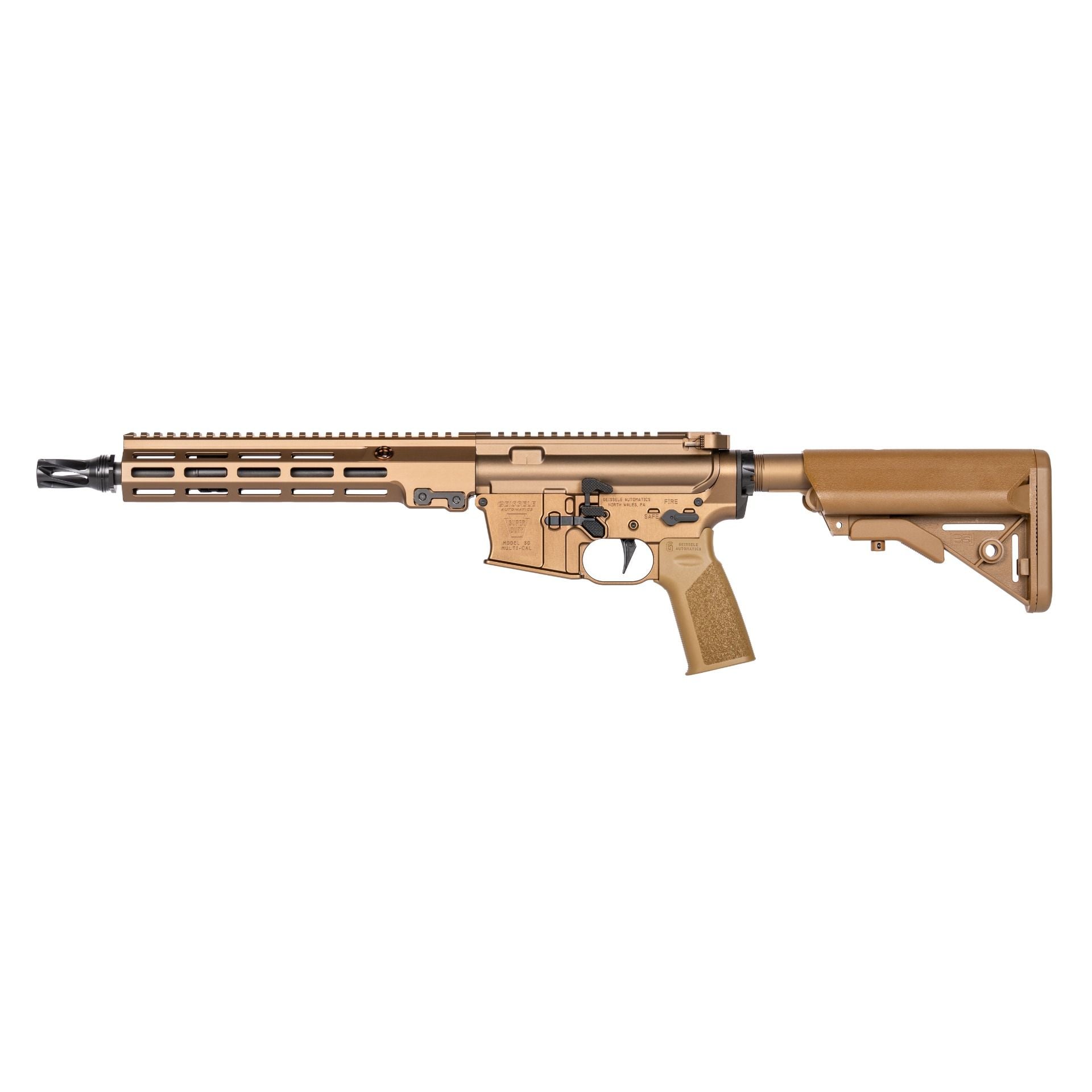 Geissele Automatics Super Duty Mod 1A Ambidextrous SBR 11.5" 5.56, Desert Dirt Color - Image 2