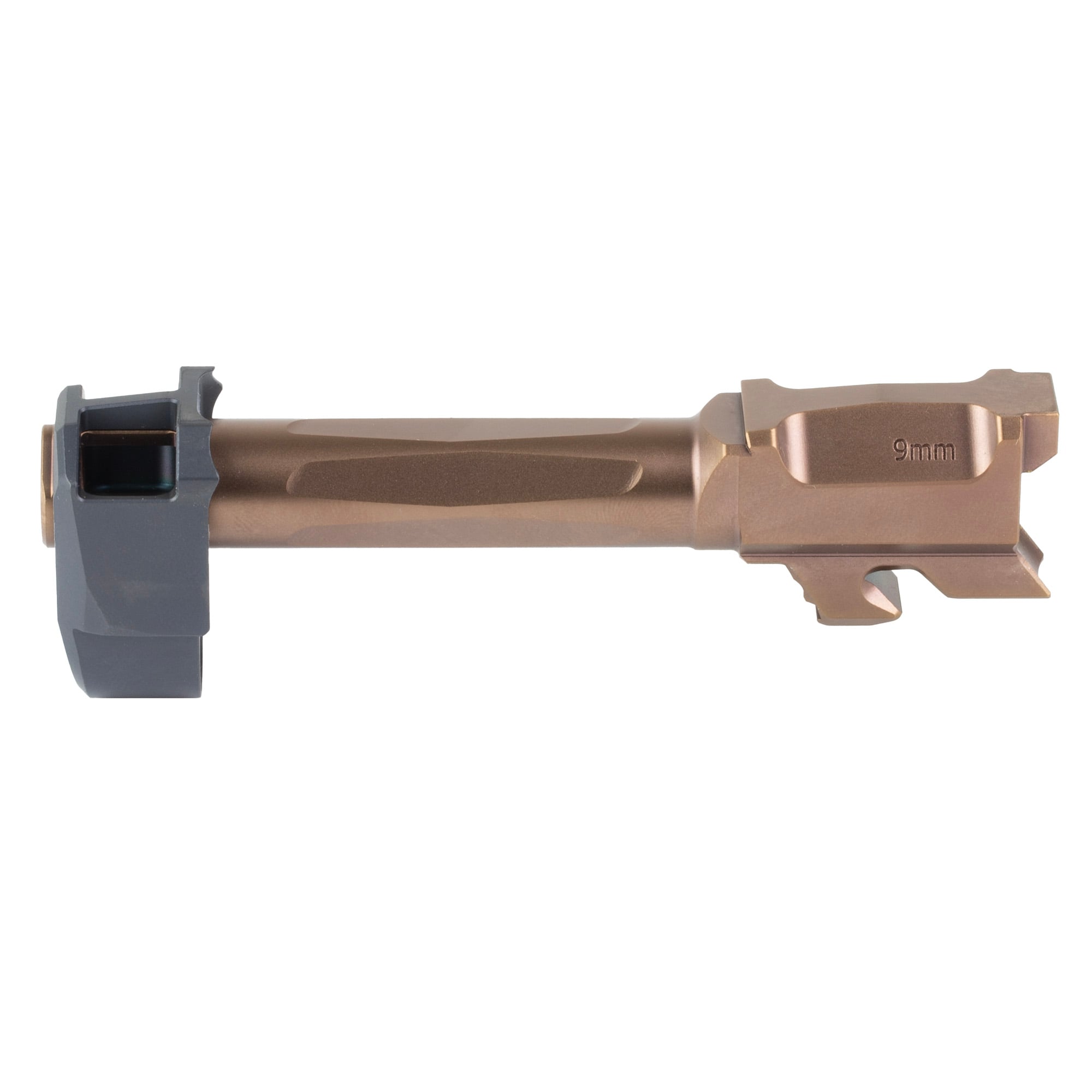Radian Afterburner & Ramjet Micro Glock Compensator for Glock 43X, Bronze - Image 3