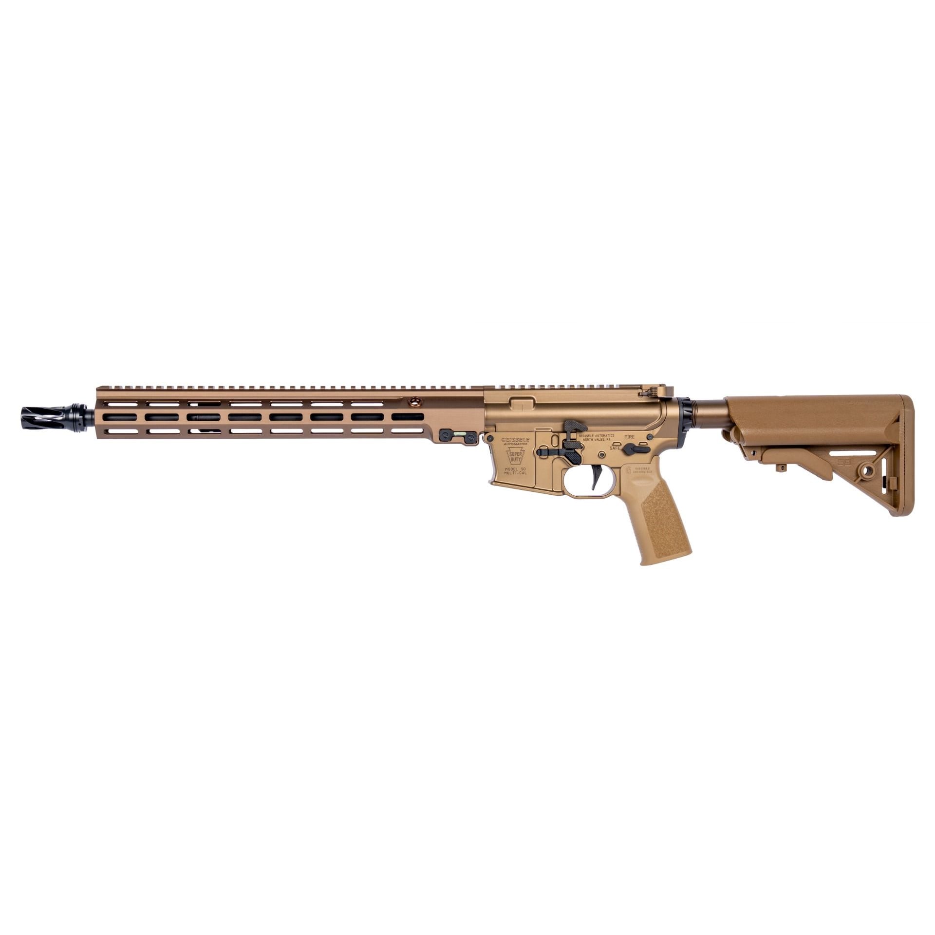 Geissele Automatics Super Duty Mod 1A Ambidextrous Rifle 16" 5.56, Desert Dirt Color - Image 2